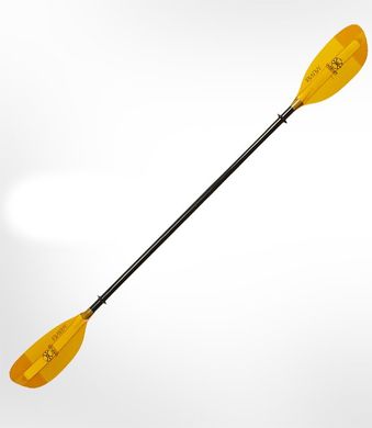 WERNER Shuna - весло для туристичного каякінгу, 2-секційне весло, Веретено стандартного діаметру (STD), пряме веретено, 615 см.кв. (46см x 18.25см)