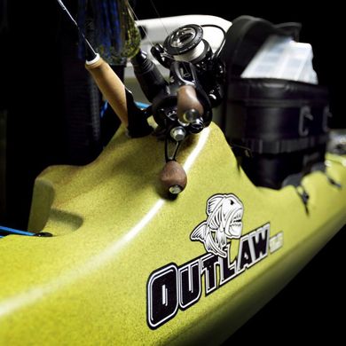 Perception Outlaw 11.5 - каяк для риболовлі з широкою палубою, Moxie Green