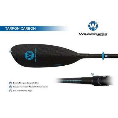 Wilderness Systems Tarpon Carbon Paddle - карбонове весло для каяків модельного ряду Tarpon, 220 - 240 см