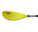 Amber - універсальне алюмінієве весло для каякінгу, Yellow, Суцільне нерозбірне весло, Веретено стандартного діаметру (STD), пряме веретено, 60 R
