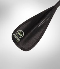 WERNER Rip Stick - спеціалізоване карбонове весло для SUP серфінгу, Суцільне нерозбірне весло, Веретено стандартного діаметру (STD), пряме веретено