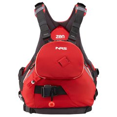 NRS Zen Rescue PFD - комфортний страхувальний жилет з низьким профілем для каякінгу, Red, S/M