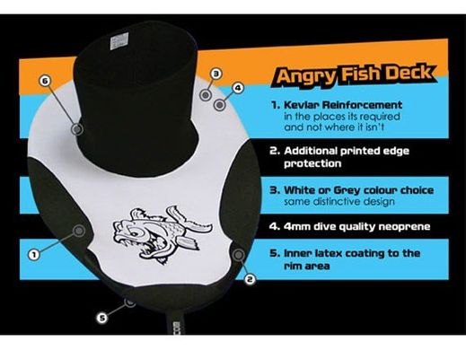 Pyranha Angry Fish Deck - неопреново-кевларова спідниця для екстремального сплавного каякінгу