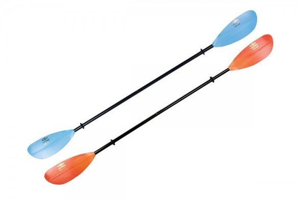Carlisle Magic Plus - весло для рекреаційного та туристичного каякінгу зі склопластиковим веретеном, 2-секційне весло, 220 см, Веретено стандартного діаметру (STD), пряме веретено