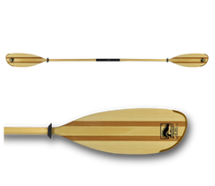 Impression Wood Kayak Paddle - дерев'яне весло для каяка з регульованим розворотом, 2-секційне весло, Веретено стандартного діаметру (STD), пряме веретено