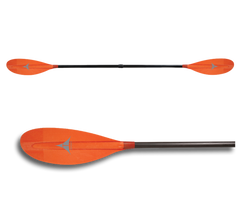 AT Odyssey Glass - стеклопластиковое весло для туристического каякинга, Червоний, 2-секційне весло, Веретено стандартного діаметру (STD), вигнуте веретено (Bent Shaft)