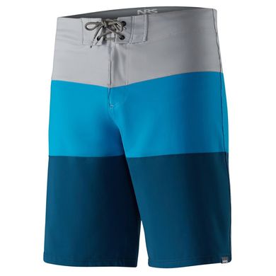 NRS Benny Board Shorts - удобные, практичные и прочные шорты, Blue/Grey, 32