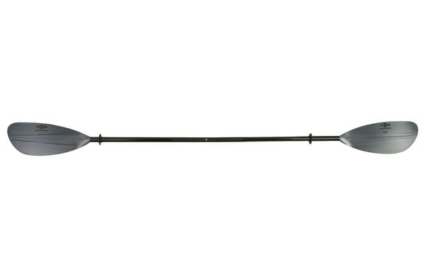 Carlisle Magic Nylon - дюралевое весло для каякинга с нейлоновыми лопастями, Тёмно-серый, двухсекционное весло, Веретено стандартного диаметра (STD), прямое веретено