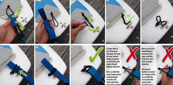 BIC SUP Leash - страховочный шнур (лиш) для занятий греблей на доске стоя