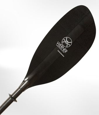 WERNER Corryvreckan Carbon -весло для туристичного каякінгу, 2-секційне весло, пряме веретено