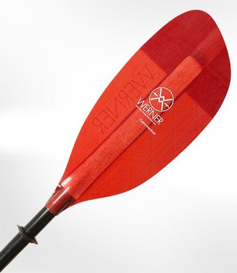WERNER Corryvreckan - весло для туристического каякинга, 2-секционное весло, прямое веретено