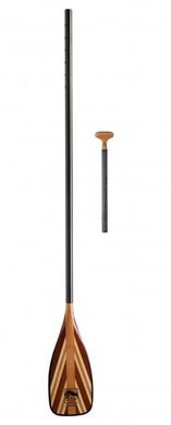 Bending Branches Balance Stand Up Paddle - комбинированное карбоновое весло с деревянной лопастью, Суцільне з регульованою ручкою, Веретено стандартного діаметру (STD), пряме веретено
