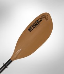 WERNER Tybee Hooked - рыбацкое весло для любителей гребли с высоким углом, двосекційне весло, Веретено стандартного діаметру (STD), пряме веретено