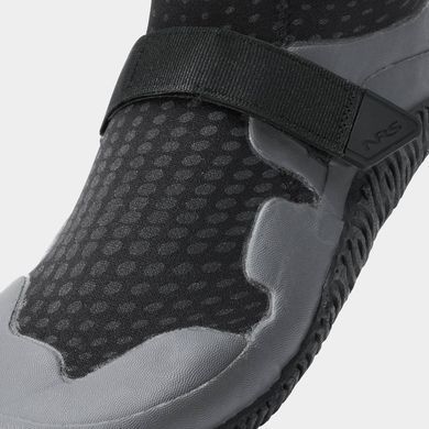 NRS Men&rsquo;s Paddle Wetshoe - утеплені неопренові черевики з бічною блискавкою для каякінгу та SUP, Чорний, 8