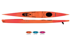 P&H Pyranha Octane 175 - полиэтиленовый surf ski каяк для любителей быстрой гребли, поліетилен-сендвіч, Так. Рульове перо знизу під каяком