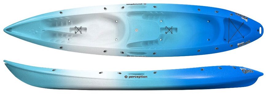 Wave Sport Scooter Gemini - пляжный Sit-On-Top каяк для развлечений на воде, Одношаровий поліетилен, Rent