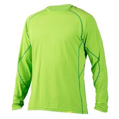 NRS Men's H2Core Silkweight Long-Sleeve Shirt - легкая летняя кофта для защиты от солнца, Spring Green, L