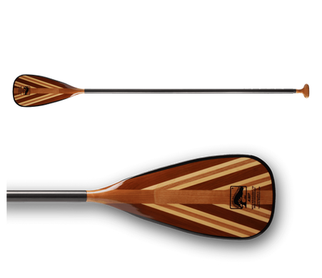 Bending Branches Amp Stand Up Paddle - карбоновое весло с деревянной лопастью для гребли на доске стоя, Суцільне з регульованою ручкою, Веретено стандартного діаметру (STD), пряме веретено