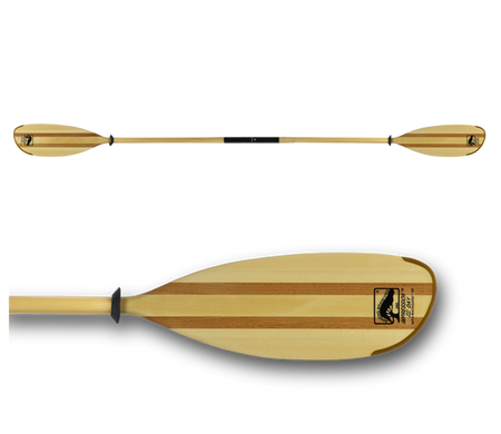 Impression Wood Kayak Paddle - деревянное весло для каяка с регулируемым разворотом, 2-секционное весло, Веретено стандартного диаметра (STD), прямое веретено